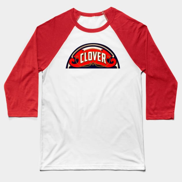 Clover Records Baseball T-Shirt by MindsparkCreative